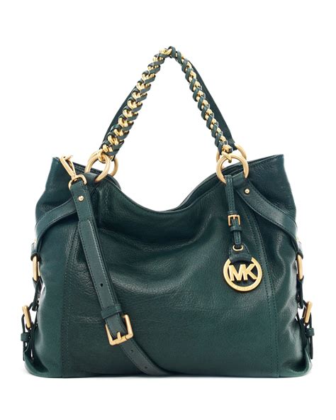 michael kors hunter green doctor bag|Michael Kors handbags.